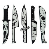 Pack 5 Cuchillos Juguete Halloween Terror Cotillón