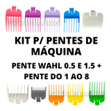 Kit 0.5 E 1.5 Wahl + 8 Pentes Coloridos P Máquina De Corte!!