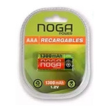 Pilas Recargables Aaa Blister X2 Unidades Noganet 1300 Mah