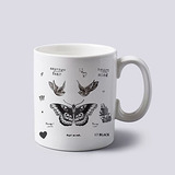 Tatuaje Singer Collage Taza Dos Lados 11 oz Cerámica