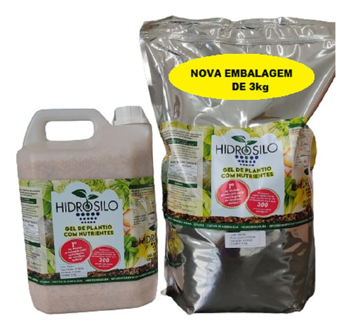 Gel Para Plantio De Mudas  - Hidrosilo Kit 3kg - Promoção 