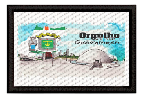 Patch Sublimado Bandeira Goiânia Orgulho Goianiense