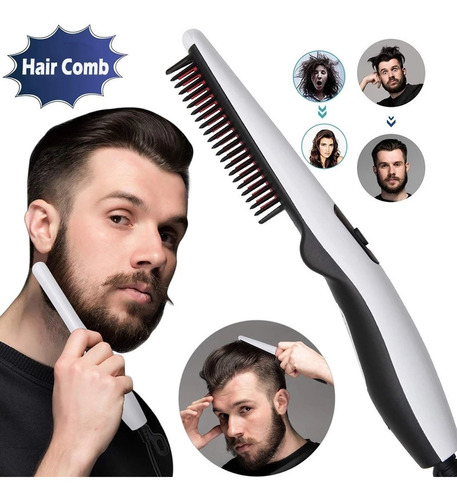 Plancha De Pelo Para Barba Peine De Peinado Masaje Cabello L