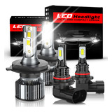 Kit Faros Luz Led 9145 H4 30000lm Para Toyota Haz Alta/baja