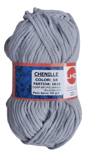 Chenille Pack X 6 Ovillos 100gr Lho  