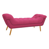 Recamier Estofado Veneza 195 Cm King Size Corano Pink