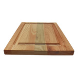 Plato De Madera 24x20 Cm - Tabla Para Asado Madera Reforzado