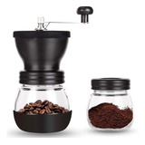 Molino De Cafe Manual Doble Recipientes Molienda Graduable 