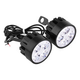 1 Par De Faros Antiniebla De Conducción Led Universales Moto