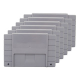 Kit 6x Case Carcaça Fita Cartucho Snes Super Nintendo - Novo