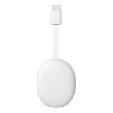 Google Chromecast 4ta Gen 4k Blanco Con Control Remoto Tv