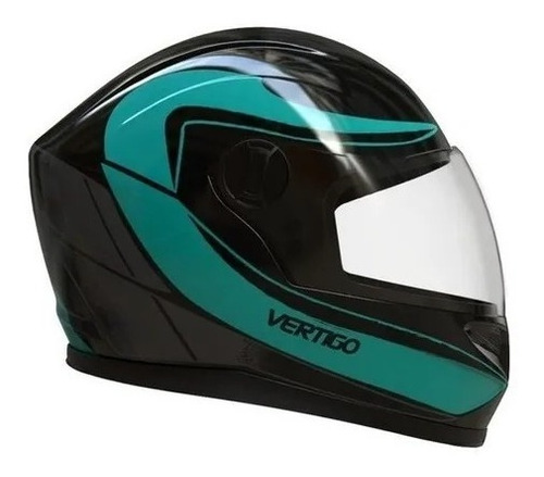 Casco Vertigo V32 Warrior Celeste Rpm