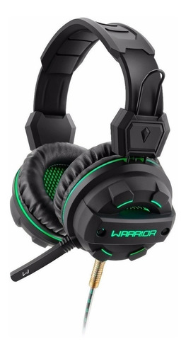 Headset Gamer P2 Usb Verde Warrior Free Fire Pubg