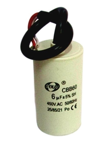 Cbb60 Condensador Motor 450v 6uf Para Ventilador Eléctrico