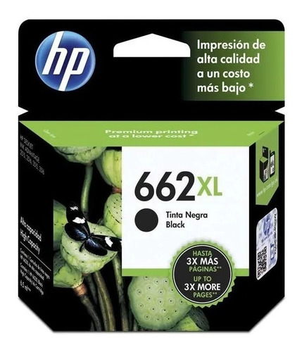 Cartucho Hp 662 Xl 662xl Negro Cz105al 1515 2515 2545 3515