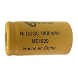 Pila Sc 1800mah 1.2v Ni-cd P/ Armado De Celdas, Industriales