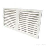 Grade De Ventilação Retangular 35x16cm Branca Wdb Westaflex