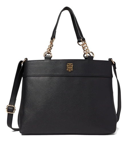 Tommy Hilfiger Camilla Ii Convertible Satchel Negro Talla Ún