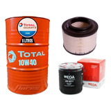 Cambio Aceite Total 10w40 + Kit Filtros Toyota Hilux 2500 Td