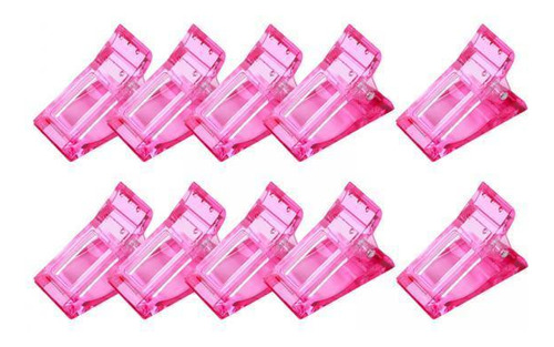 5 X 10pcs Nail Tips Clip Dedo Quick Building Gel Extension