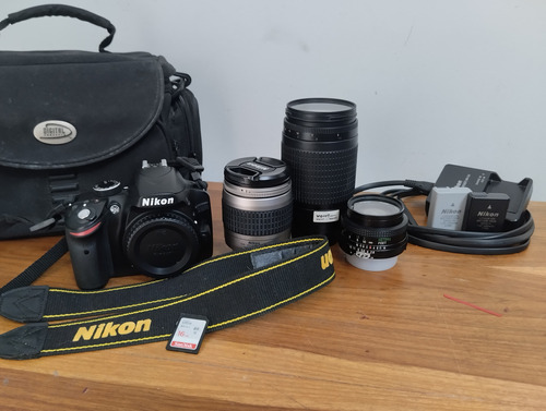 Nikon D3200 Accesorios Y Trípode De Vídeo