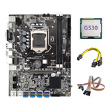 Placa Base B75 Eth Mining De 8 Puertos Pcie A Usb, Cpu G530