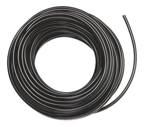 Tubo Irrigação Gotejamento Aspersão 6mm X 4mm - Amanco 50m Cor Preto