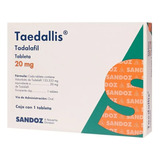 Taedallis Tadalafil Tableta 20 Mg Caja Con 1 Tableta