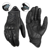 100% Piel De Cabra Guantes De Moto Para Pantallas Táctiles