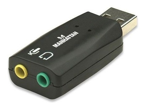 Convertidor De Audio Manhattan 3.5mm A Usb En Forma De Split