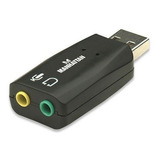 Convertidor De Audio Manhattan 3.5mm A Usb En Forma De Split