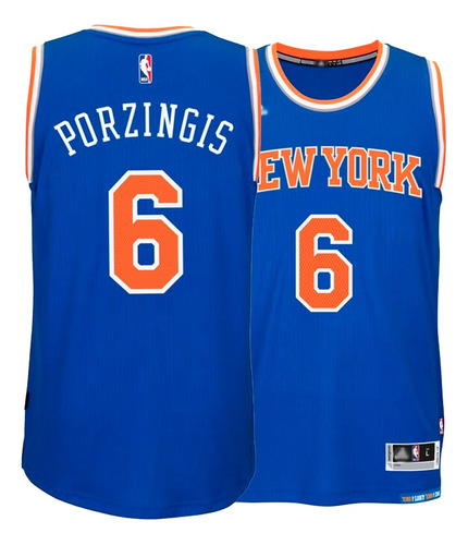 Camiseta Basquet New York Knicks #6 Porzingis