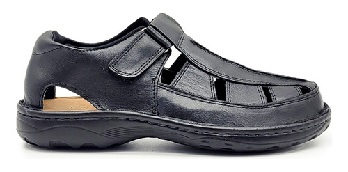 Sandalias Hombres Franciscanas De Cuero Super Confort Velcro