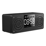 Nuevos Altavoces Bluetooth De Madera, Reloj, Alarma, Radio C