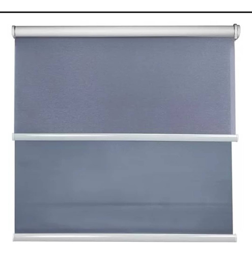 Cortinas Roller Doble Paño Blackout Con Visillo 100x200cm