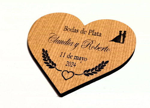 Pack De 12 Imanes Para Recuerdos De Matrimonio