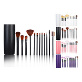 Set 12 Brochas Maquillaje Profesional Cepillos