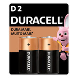 Pilha Alcalina D Grande Duracell 2 Unidades