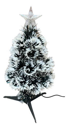 Árvore De Natal Fibra Ótica  45 Cm Super Led Colorida Bivolt