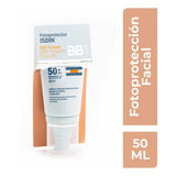 Fotoprotector Isdin Spf 50+ Dry Touch Con Color Bb Cream Protector Solar Toque Seco Pieles Grasas