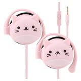 Qearfun Auriculares Gato Niños Con Ganchos Orejas, Kawakii Y