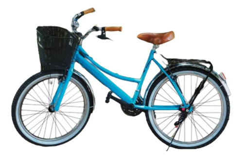 Bici Vintage Azul Personalizada C/ Nombre, Accesorios Y18vel