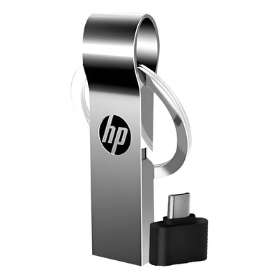 Memoria Usb 1 Tb (un Terabyte) + 1 Conector Otg, Plateado Liso | Meses sin interés