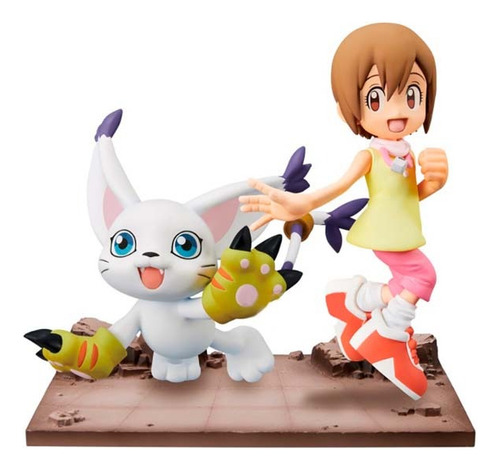 Boneco Digimon Adventure Dxf Hikari & Tailmon Banpresto