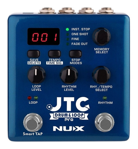 Pedal Nux Jtc Pro Ndl5 Loop Y Drums Loopera + Caja De Ritmos