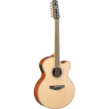 Guitarra Acústica Yamaha Cpx700ii-12 Para Diestros Natural Palo De Rosa