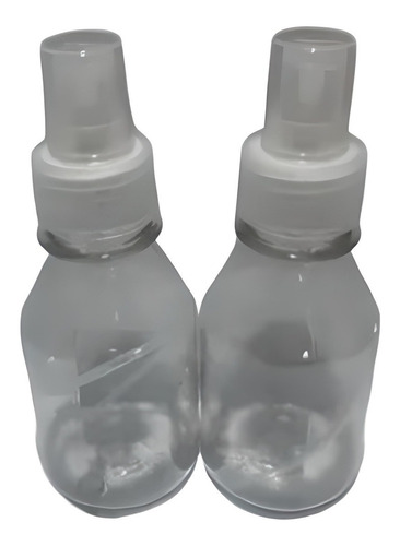 Botella Plástica Transparente 125cc Con Atomizador X 20u