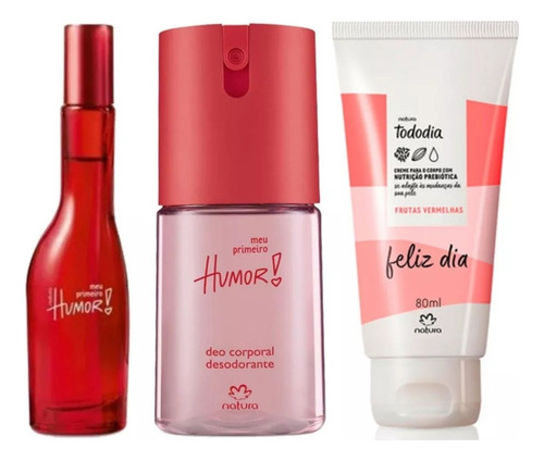 Kit Humor Rojo 25ml + Spray Corporal 100ml + Tododia Natura 