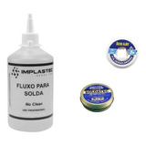 Kit Pasta De Solda / Malha Dessoldado 3.0mm / Fluxo De Solda