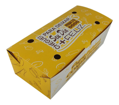 50 - Caixa Embalagem P Porções Batata Frita Delivery Al-g30a